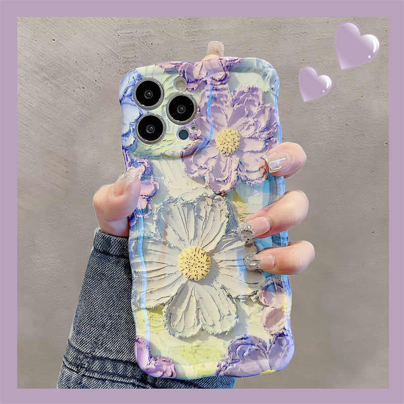 French Retro Oil Painting Flower iPhone Cases