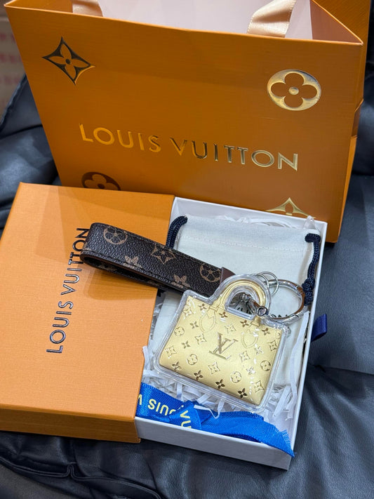 Schlüsselanhänger Gold Mini-Tasche